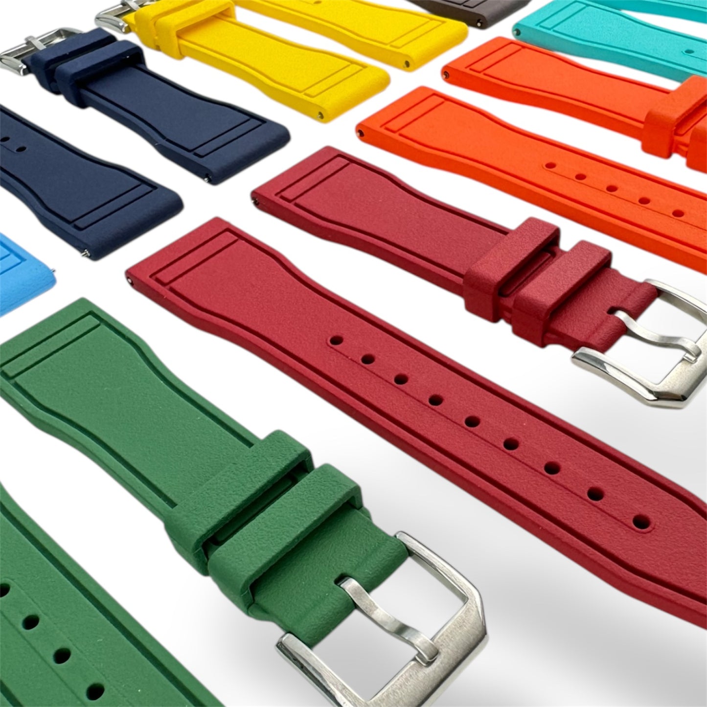 SPARK FKM Rubber Strap | Yellow
