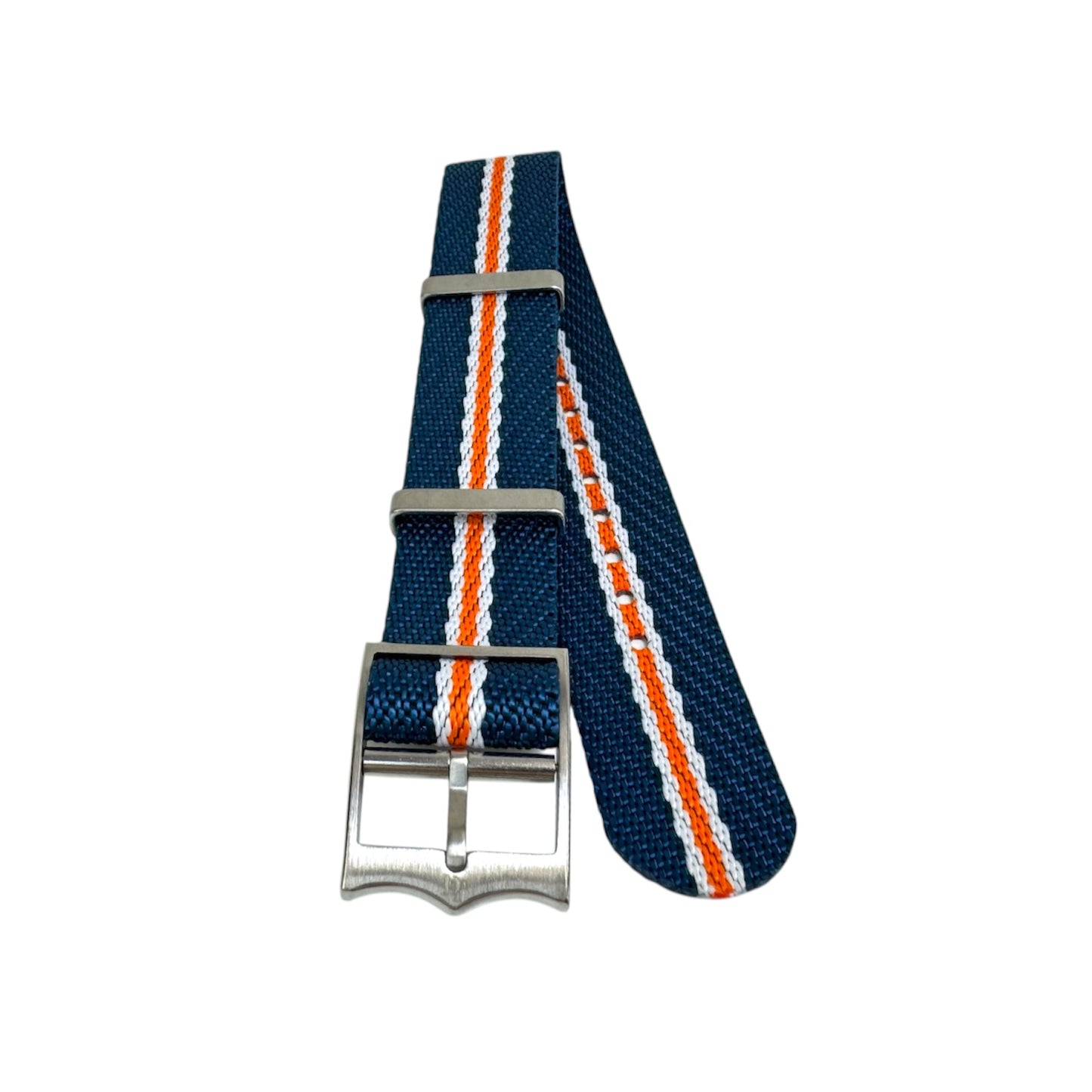 SUNSET Nato Strap | Blue, White, Orange