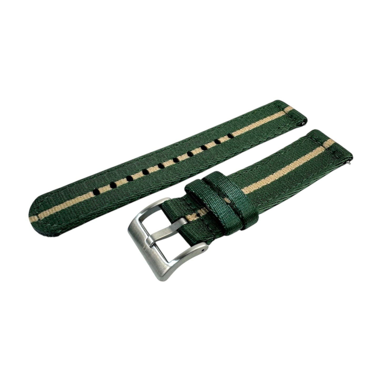 PRESTIGIO Nylon Strap | Dark Green, Beige