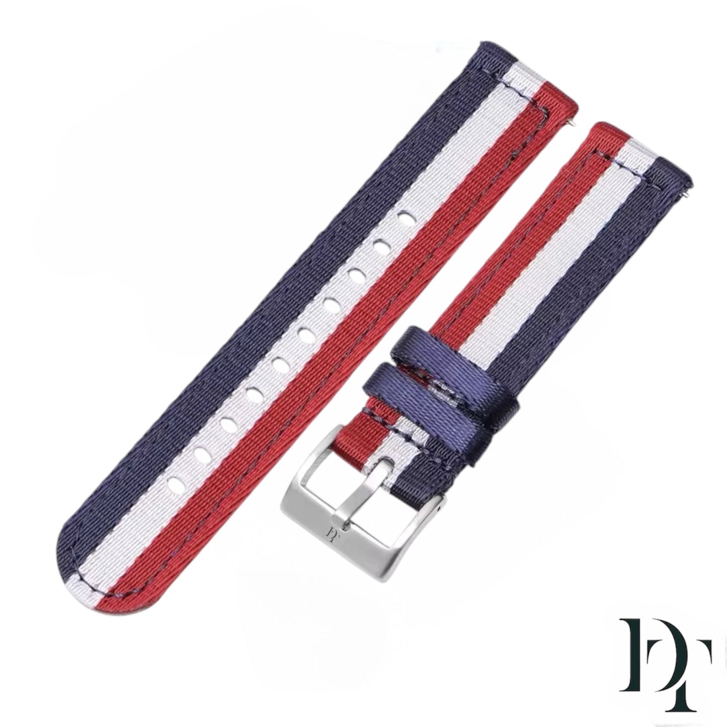 CÔTE D'AZUR Nylon Strap | Blue, White, Red