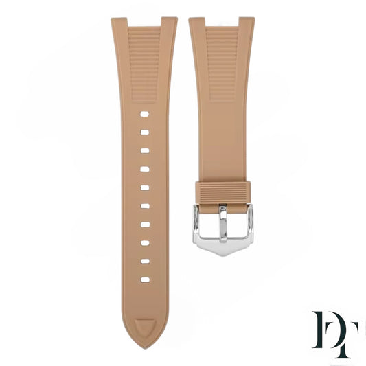 DAKAR Rubber Strap | Beige (Fits Patek Philippe)