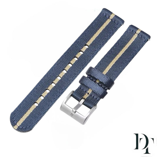 ACQUA Nylon Strap | Royal Blue, Beige