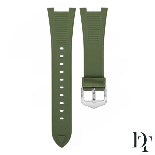 KHAKI Rubber Strap | Green (Fits Patek Philippe)